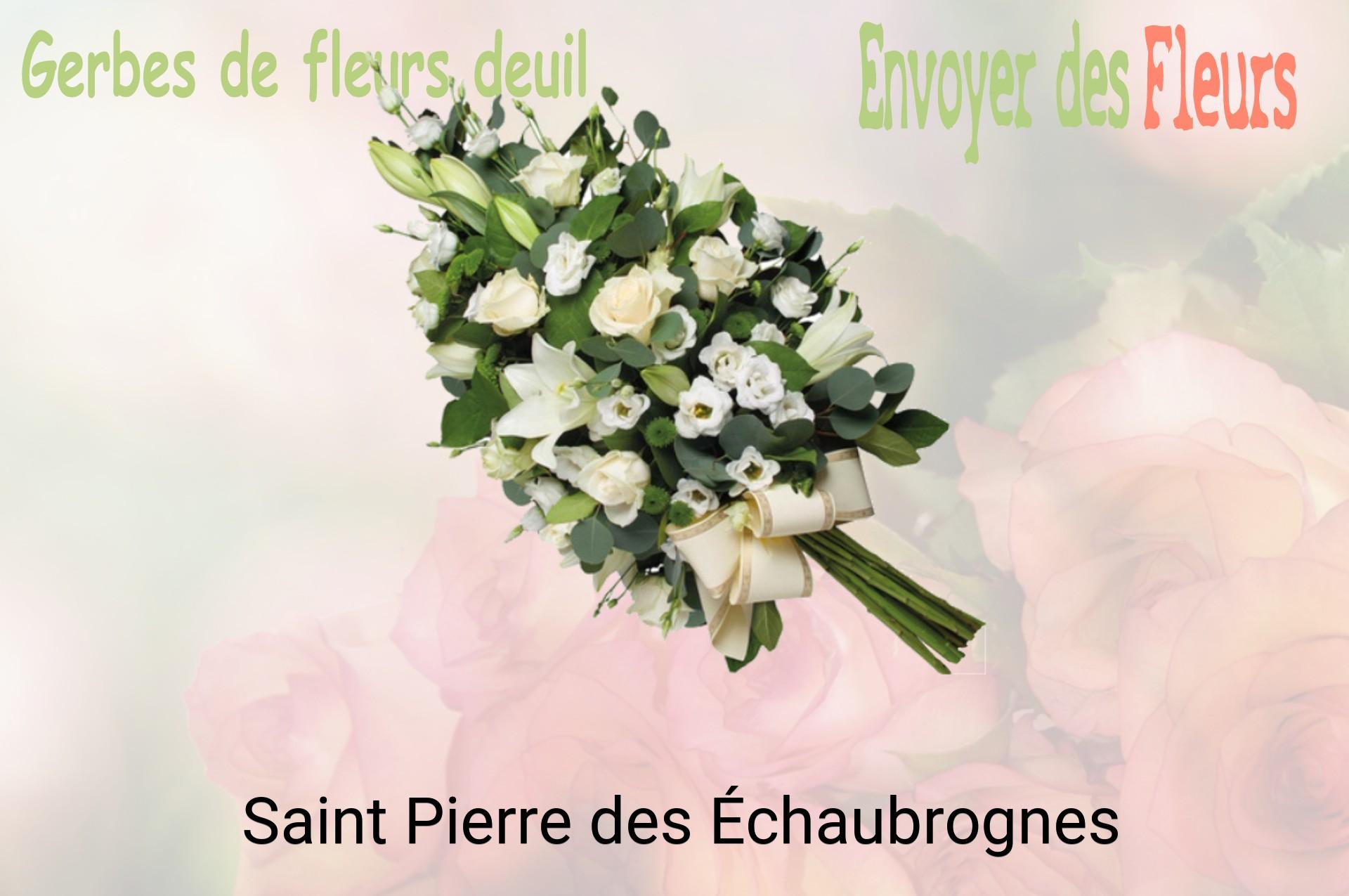 Gerbe de fleurs de deuil livrée à Saint-Pierre-des-Échaubrognes